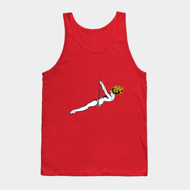 Girl on Swing Tank Top by PopGraphics